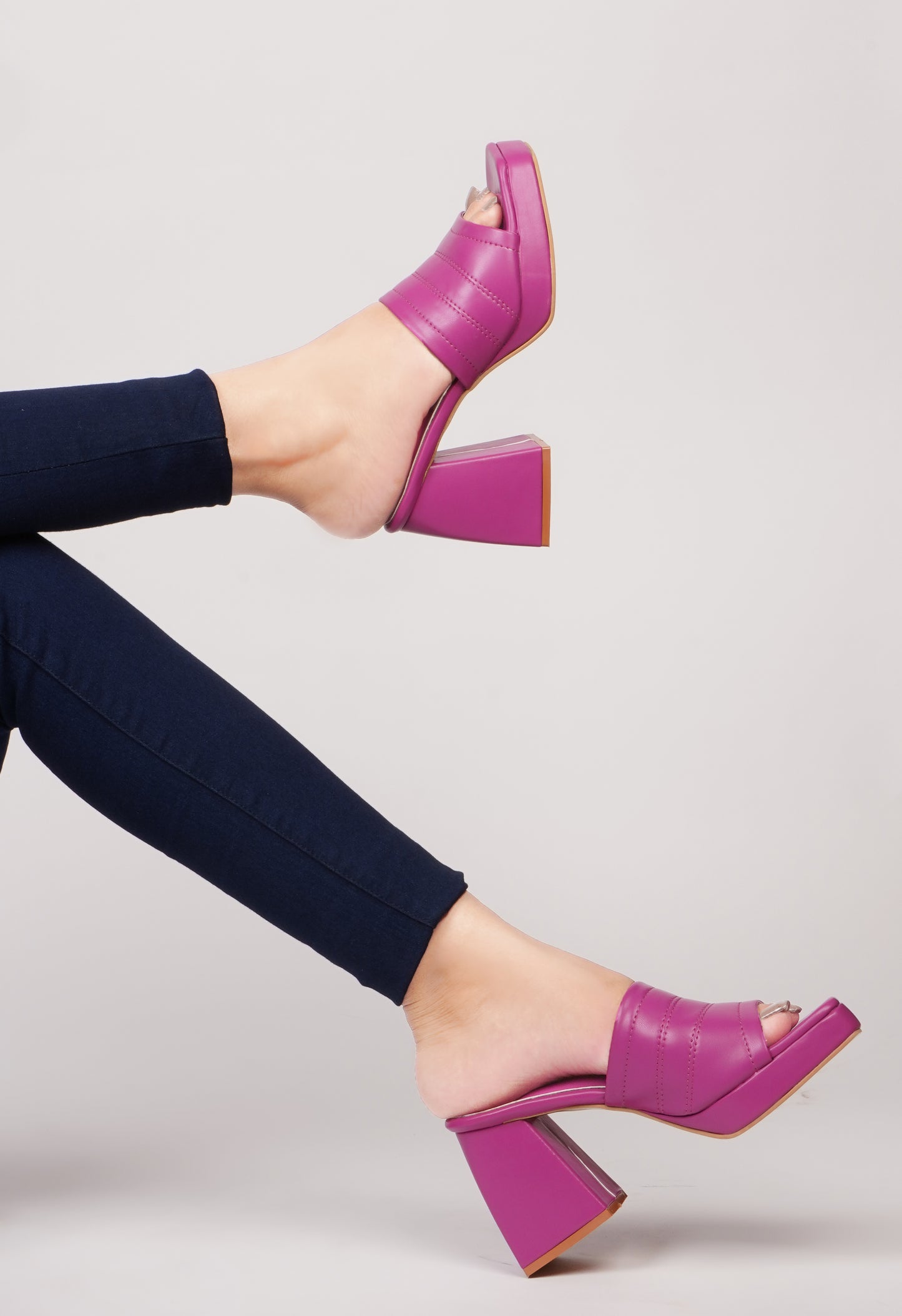 Women's Peep-Toe Chunky Heeled Sandals for Women & Girls Rani
