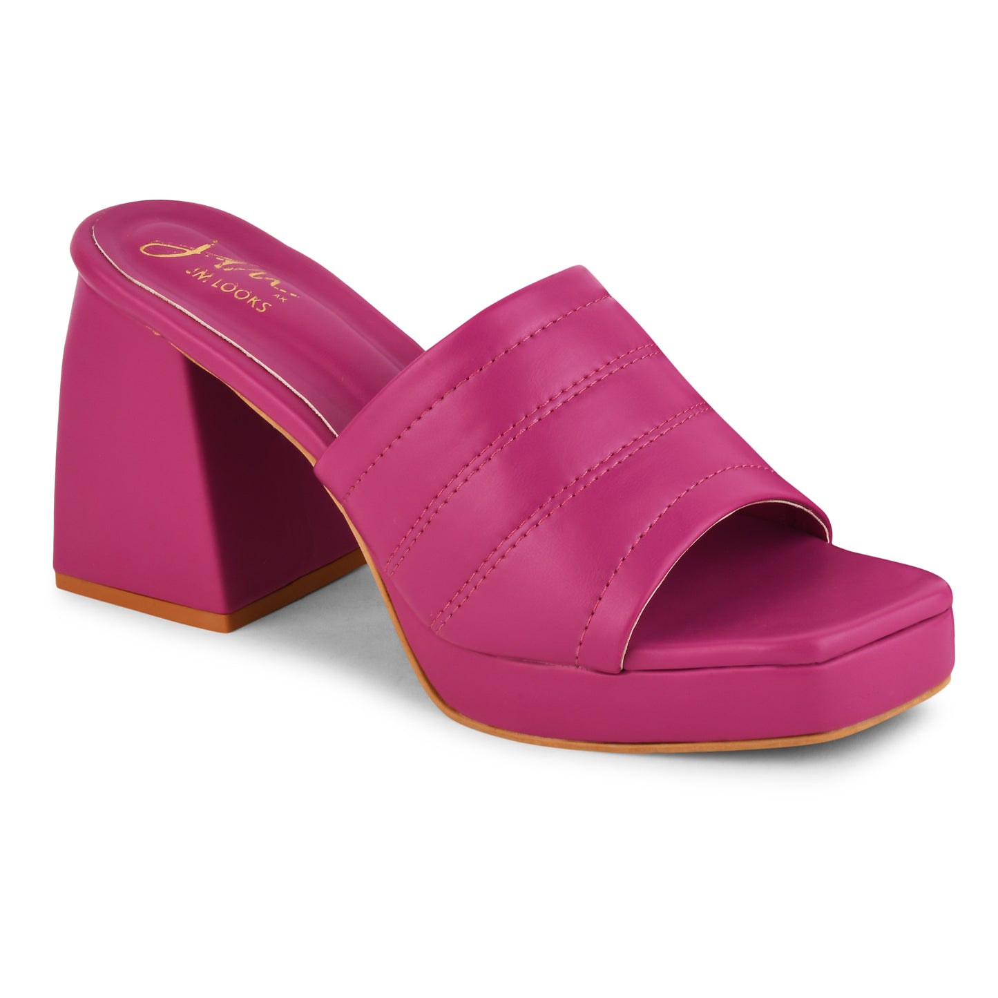Women's Peep-Toe Chunky Heeled Sandals for Women & Girls Rani