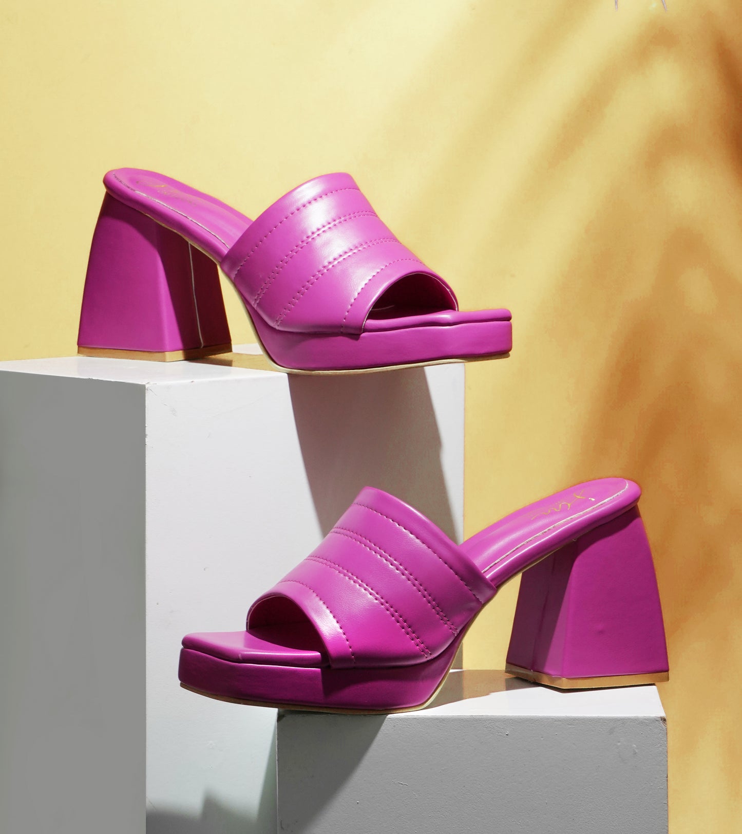 Women's Peep-Toe Chunky Heeled Sandals for Women & Girls Rani
