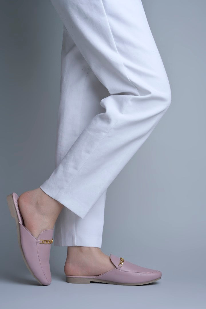 Jm Looks dual-strap flat slides in a neutral tone
Wood Rose