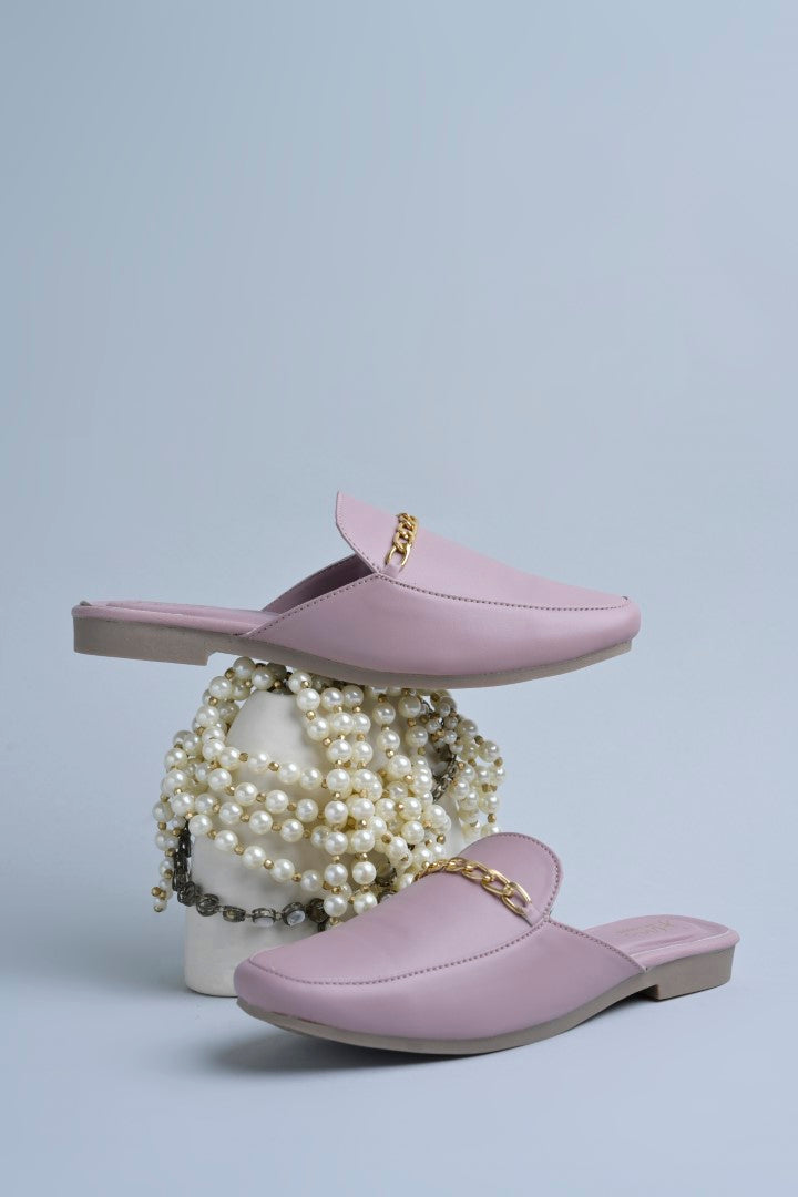 Jm Looks dual-strap flat slides in a neutral tone
Wood Rose