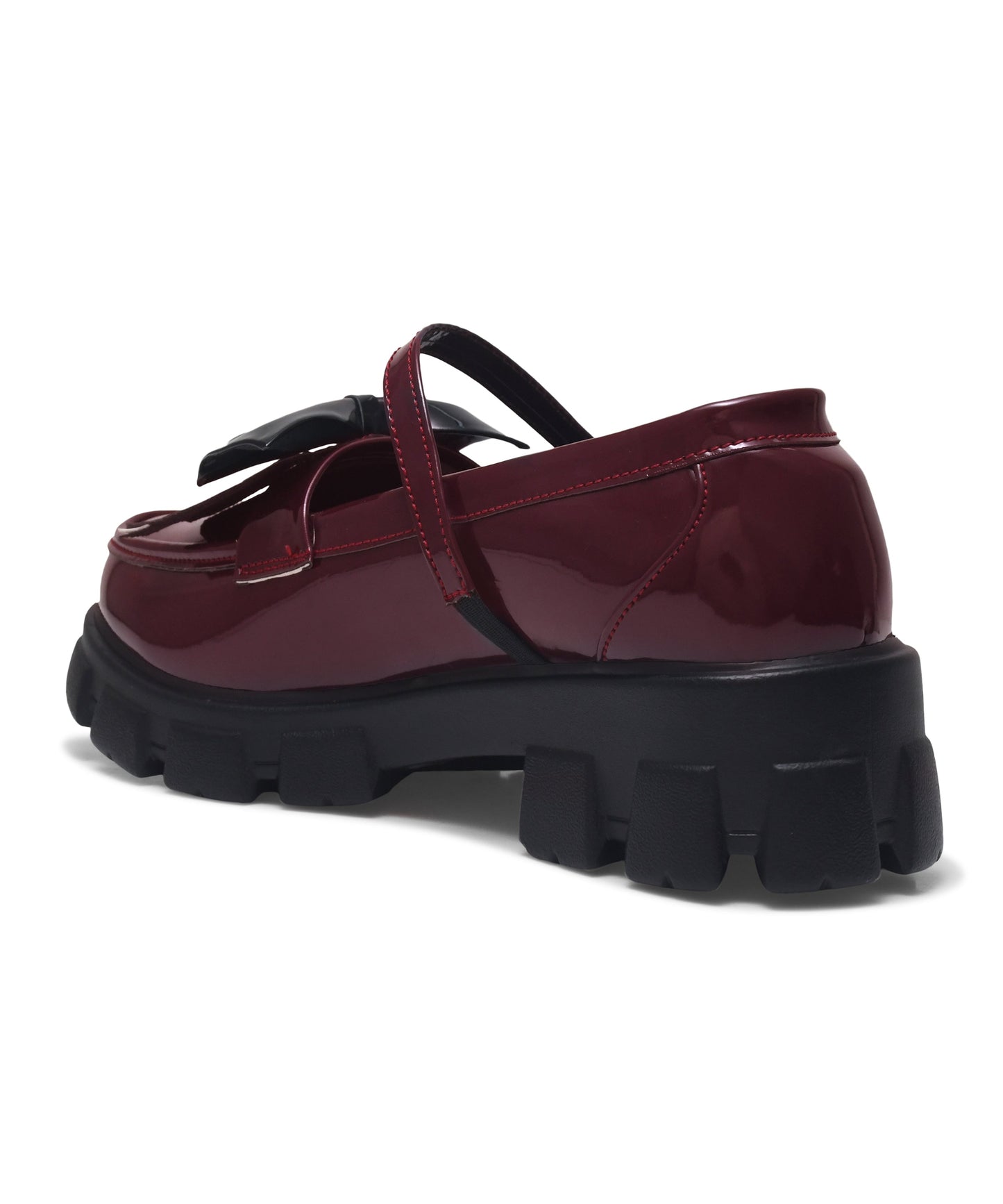 Mary jane platform heel shoes Cherry