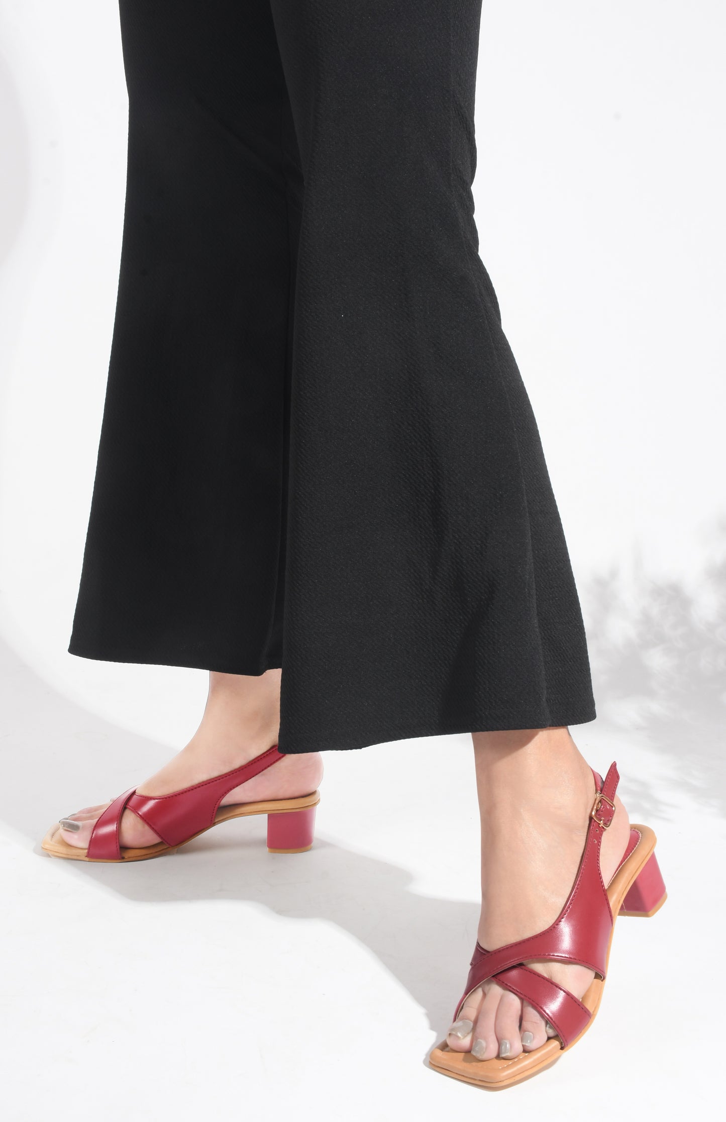 Women's Slingback Block Heels online at JM LOOKS| Shop Now! Cherry