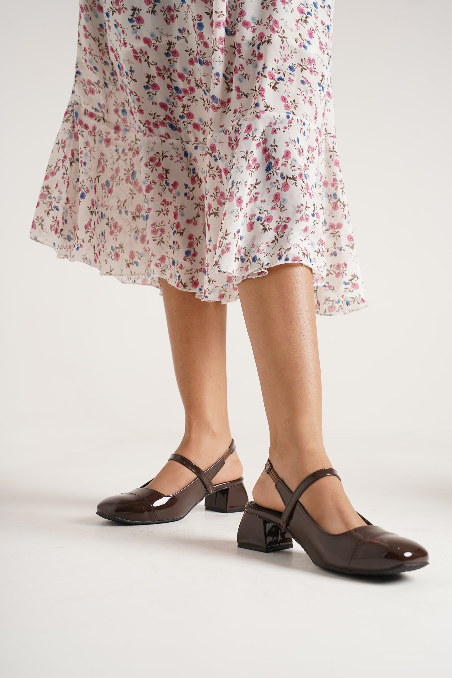 JM Looks Women's Closed-Toe Ethnic Flat Sandals | Traditional Slip-On Footwear Brown