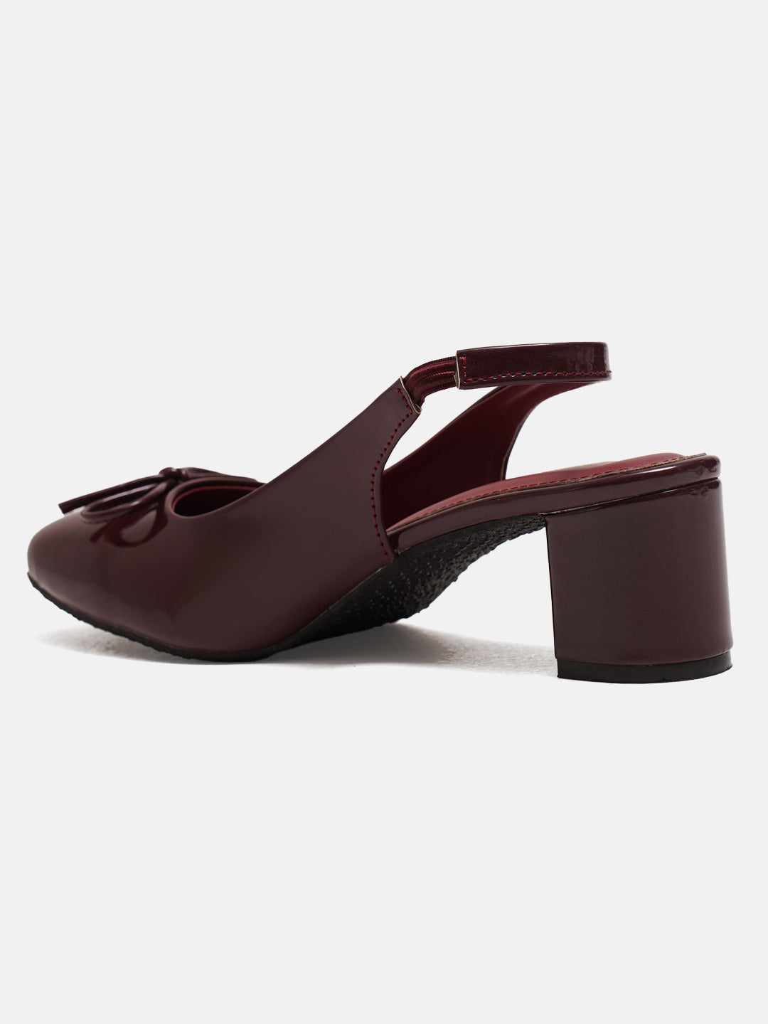 Women Block Heels Sandals Cherry