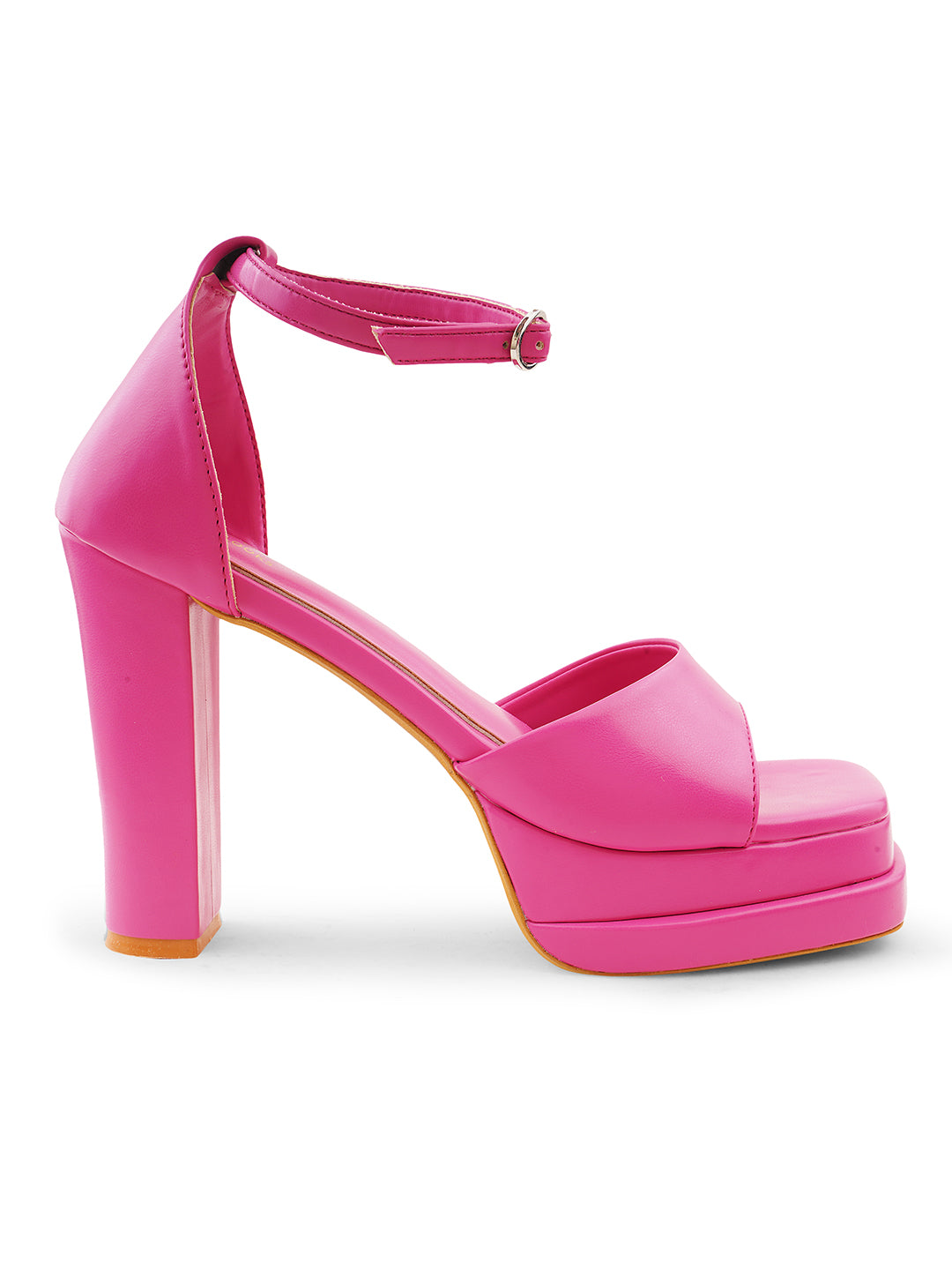 Shop Online Ankle Strap Double Platform Block High Heels Sandals at JM LOOKS Rani