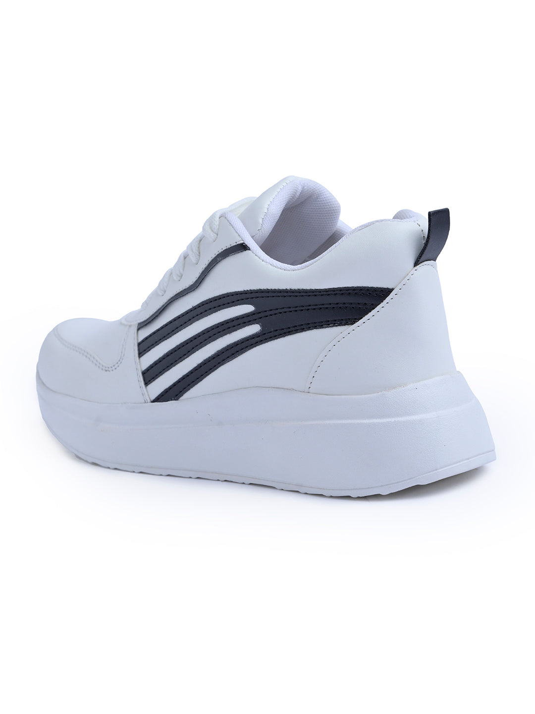 Jm Looks sneakers with contrasting stripe detailing on the side
Black