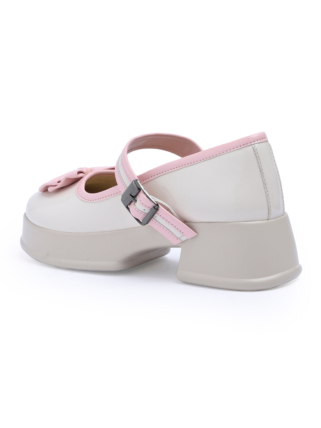 JM Looks Embroidered Toe-Loop Ethnic Flat Sandals for Women | Handcrafted Festive Slip-Ons Cream