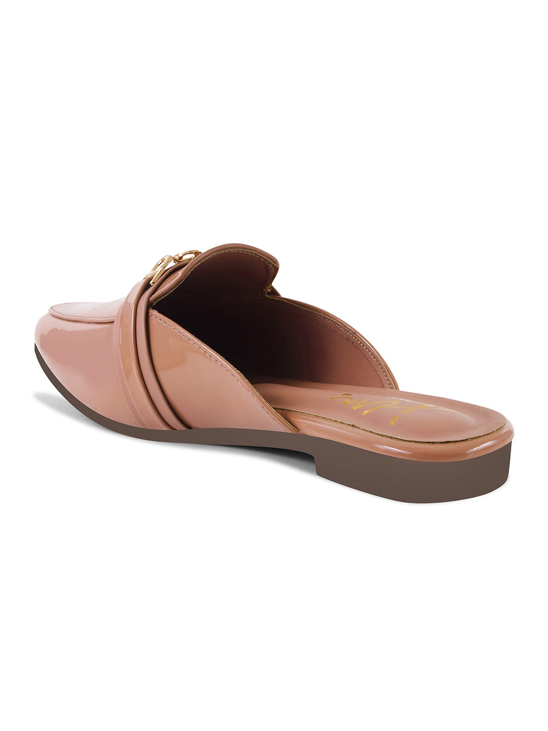 JM Looks Women's Toe-Loop Ethnic Flat Sandals | Traditional Festive Footwear Peach
