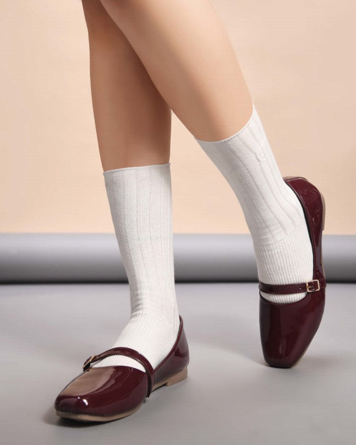 Jm Looks Cherry Double Strap Block Heel Sandals Stylish & Comfortable Cherry