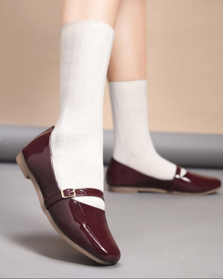 Jm Looks Cherry Double Strap Block Heel Sandals Stylish & Comfortable Cherry