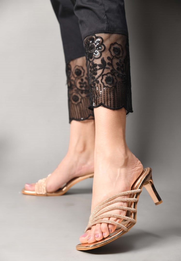 JM Looks heeled sandals with multiple embellished straps and a square toe
Sultan