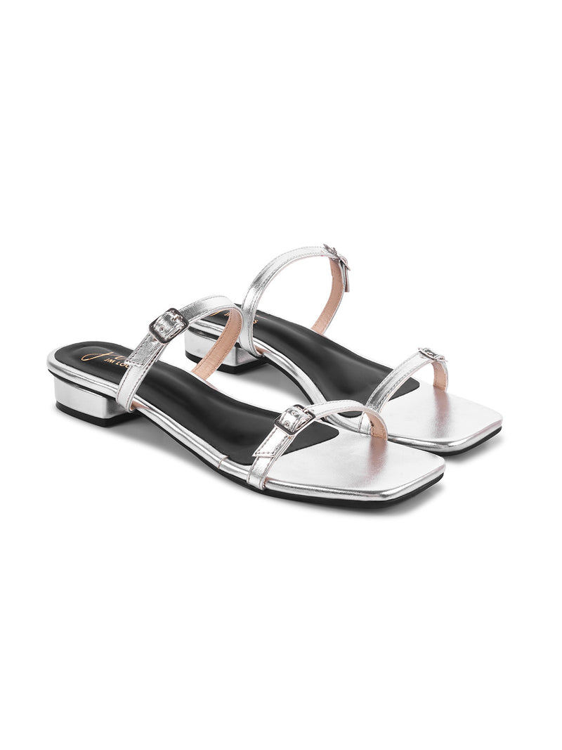 Toe-Ring Sandals | Minimalist Summer Footwear | JM Looks Silver