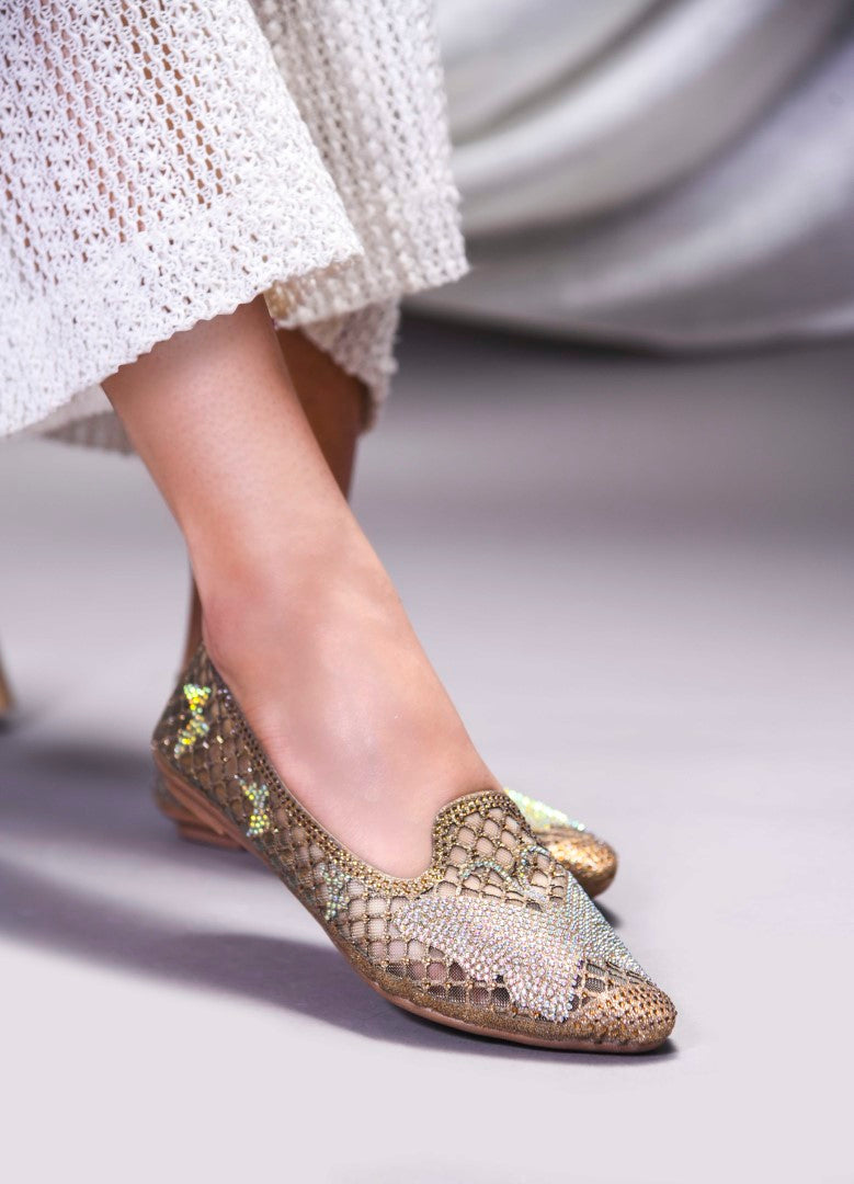 JM Looks women's mesh slip-on flats with star-shaped embellishments
Copper