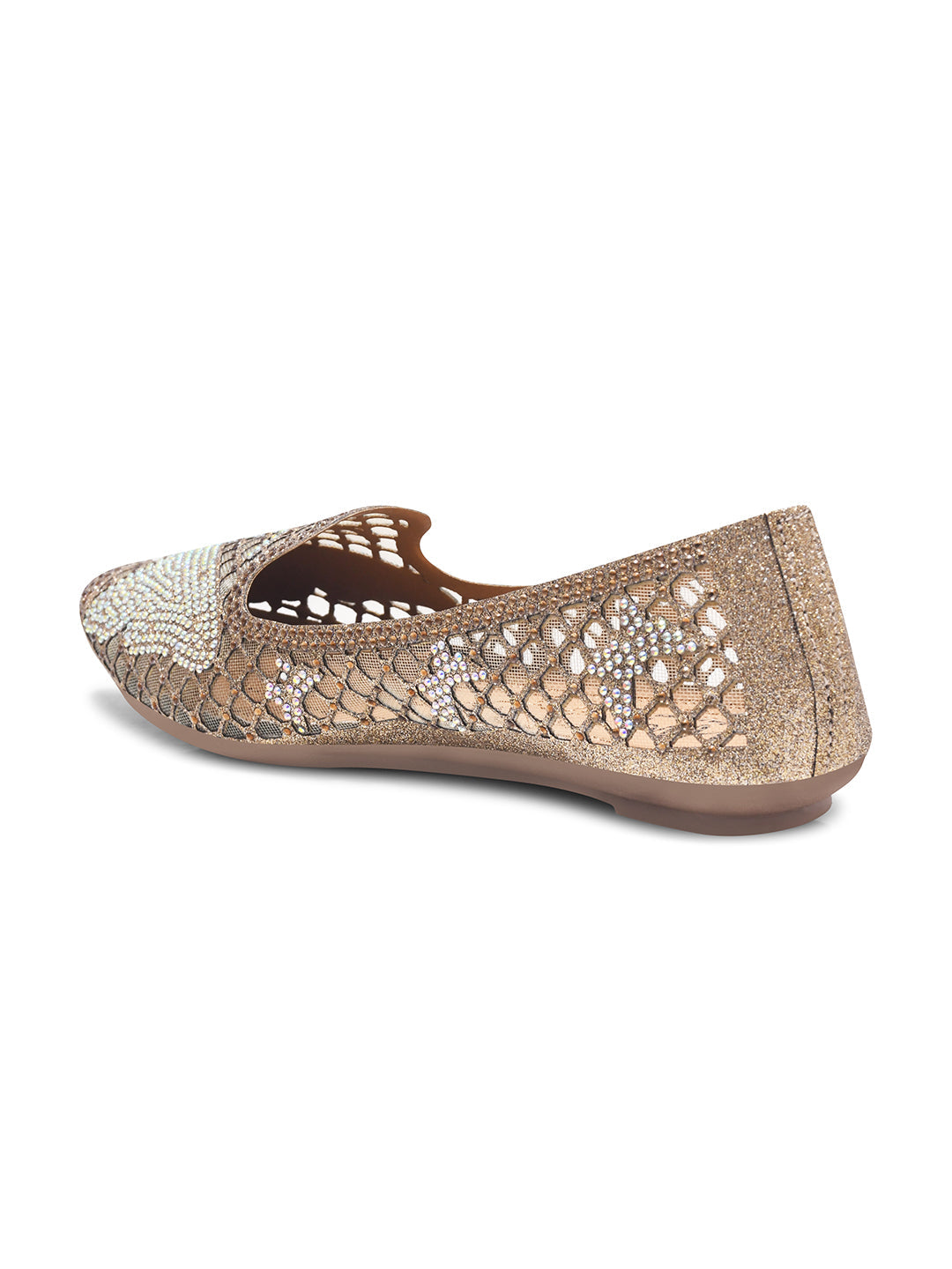 JM Looks women's mesh slip-on flats with star-shaped embellishments
Copper