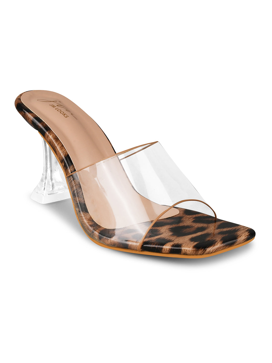Shop Online Open-Toe Kitten Heeled Sandals for Women and Girls JM LOOKS Beige