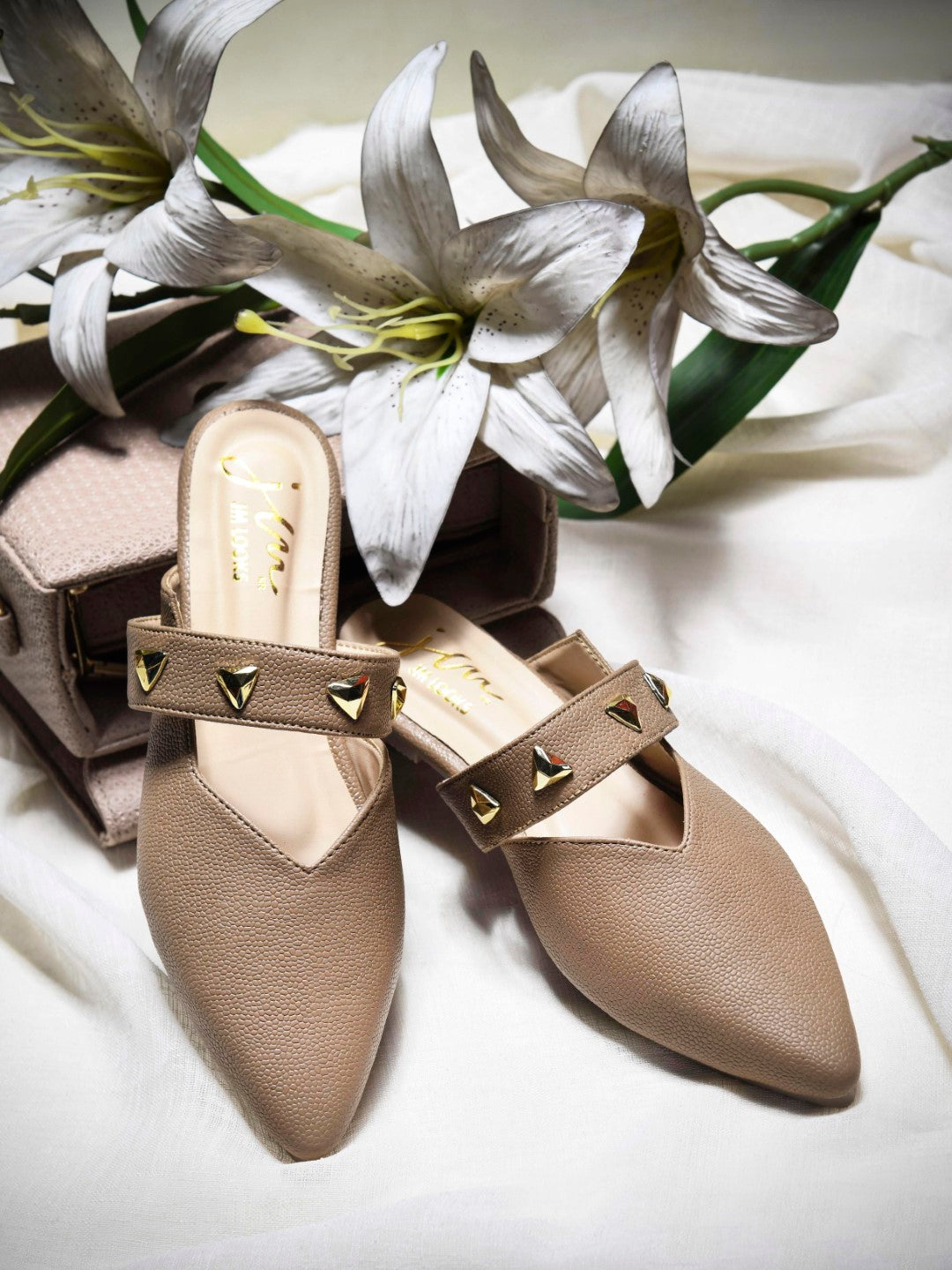 Nude Heel Sandals for Women | Everyday Elegance | JM Looks Beige