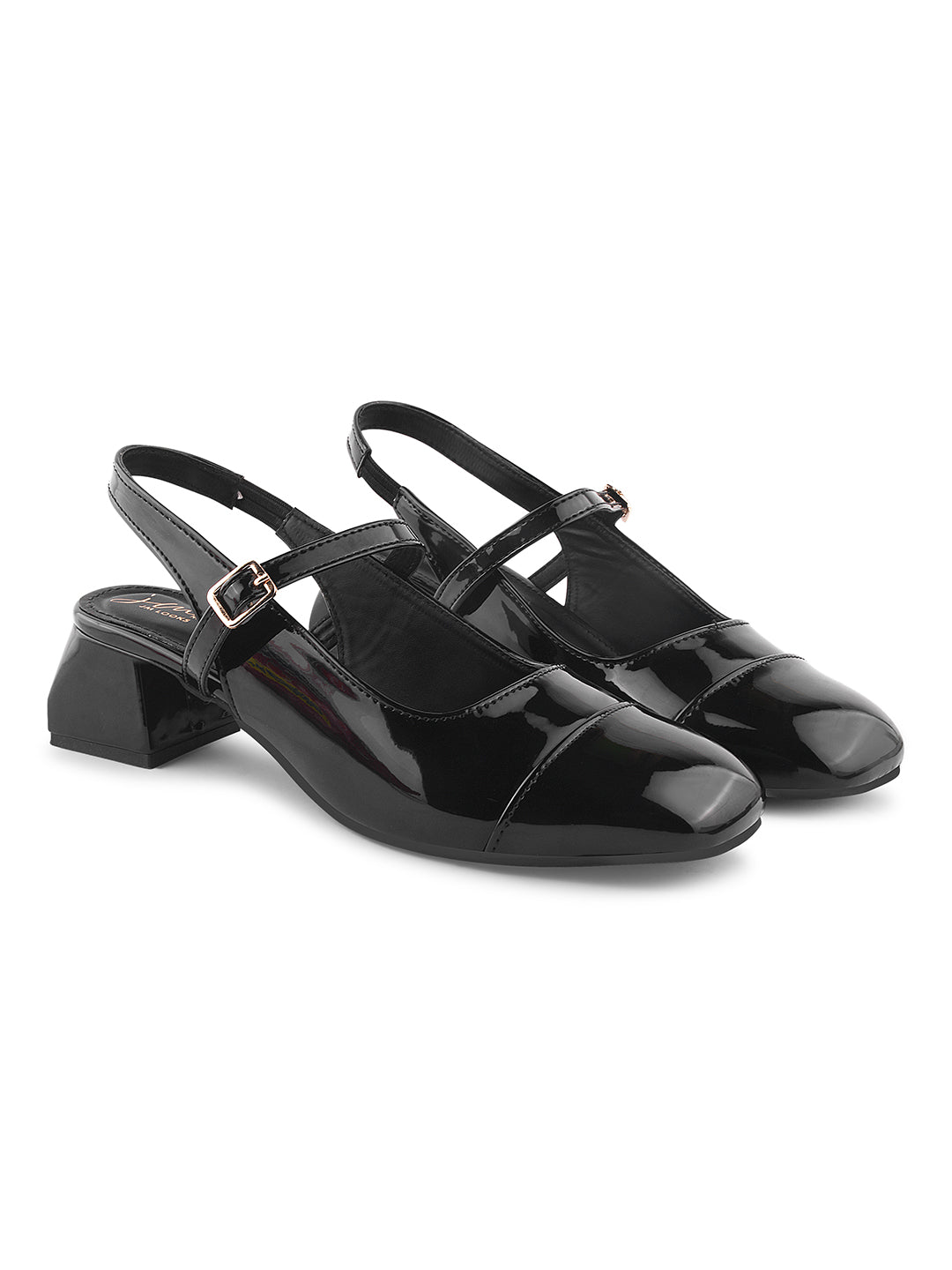 JM Looks Women's Closed-Toe Ethnic Flat Sandals | Traditional Slip-On Footwear Black