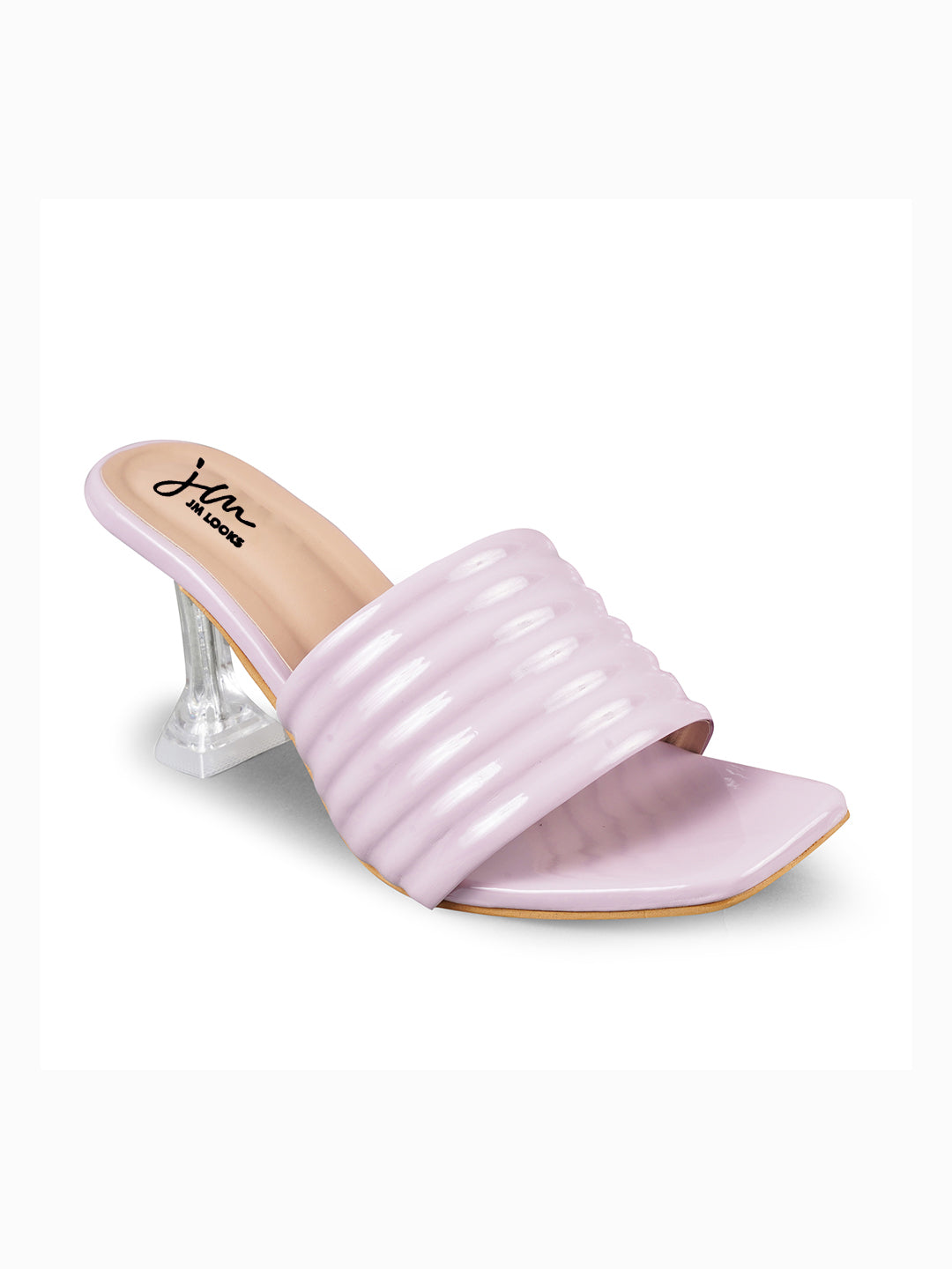 Shop Now Open-Toe Kitten Heel Sandals for Women and Girls at JM LOOKS Lavender