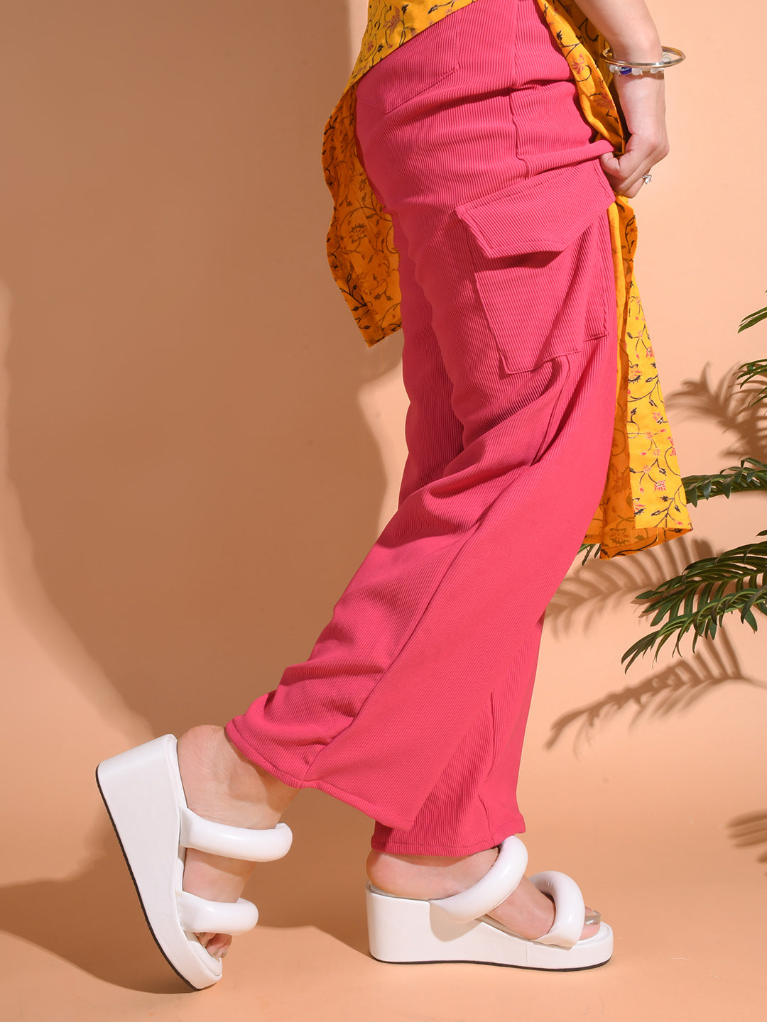 platform wedge sandals with puffy double straps
White