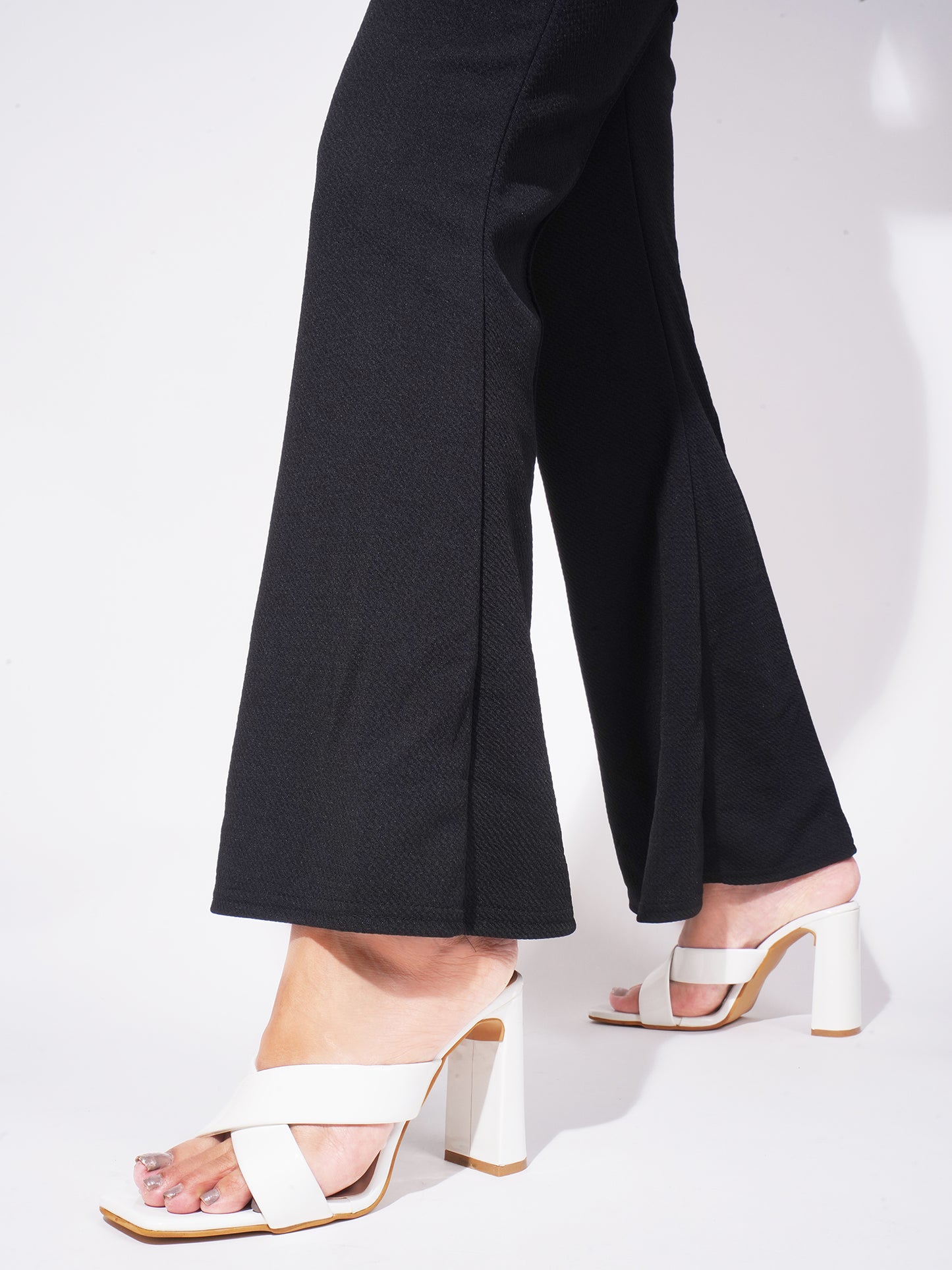 Criss-Cross Block Heeled Sandals for Women & Girls at JM LOOKS White