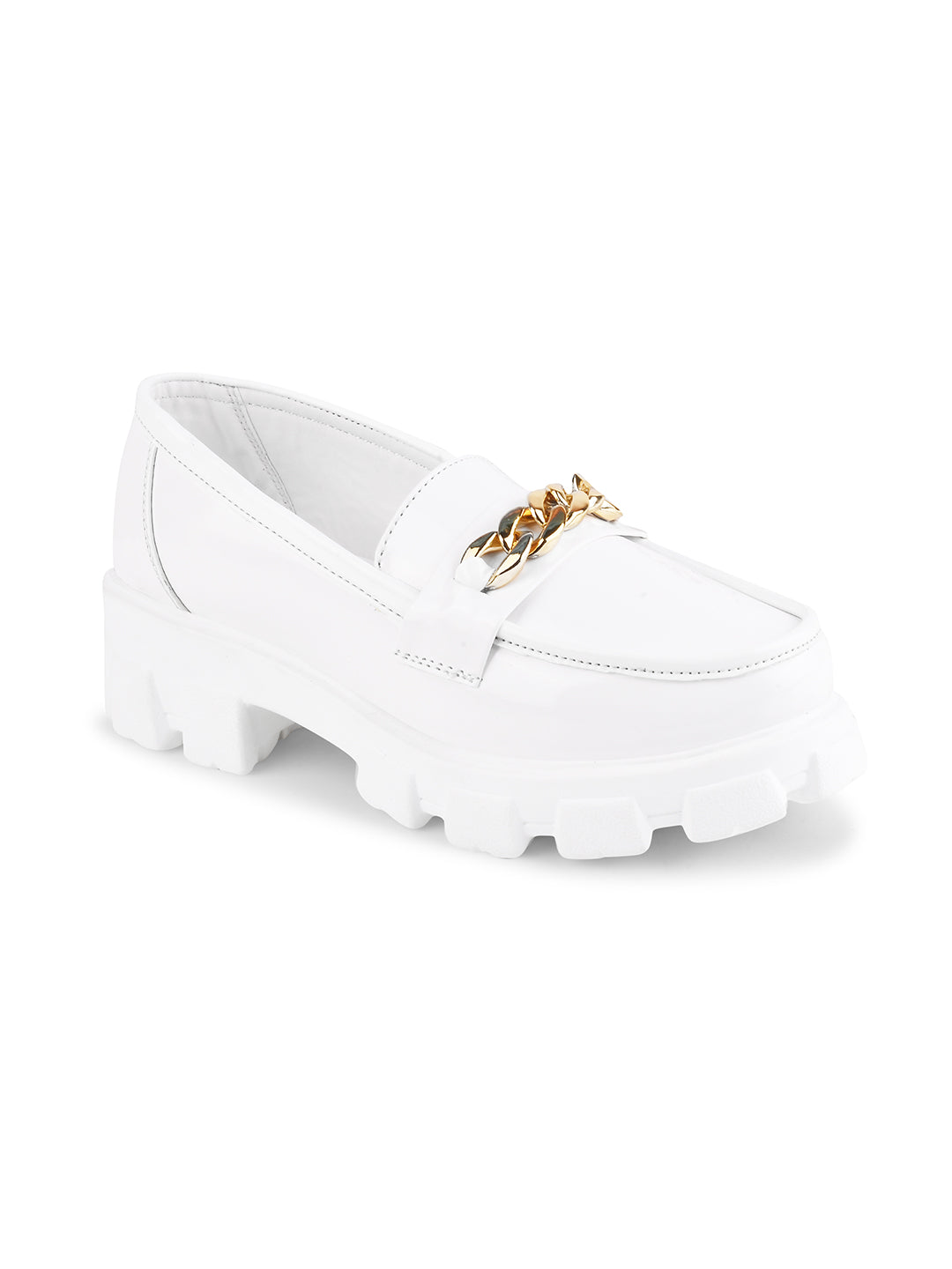 Buy Online Closed Back Platform Pumps Sandals for Women and Girls at JM LOOKS White