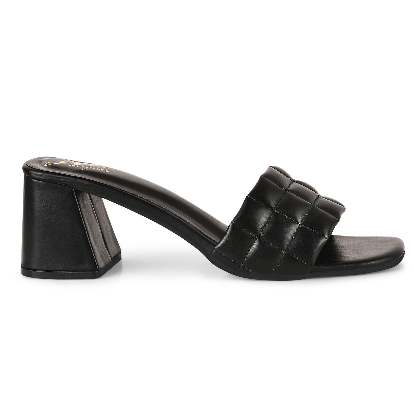 Open-Toe Chunky Heels Sandals for Women and Girls at JM LOOKS Black