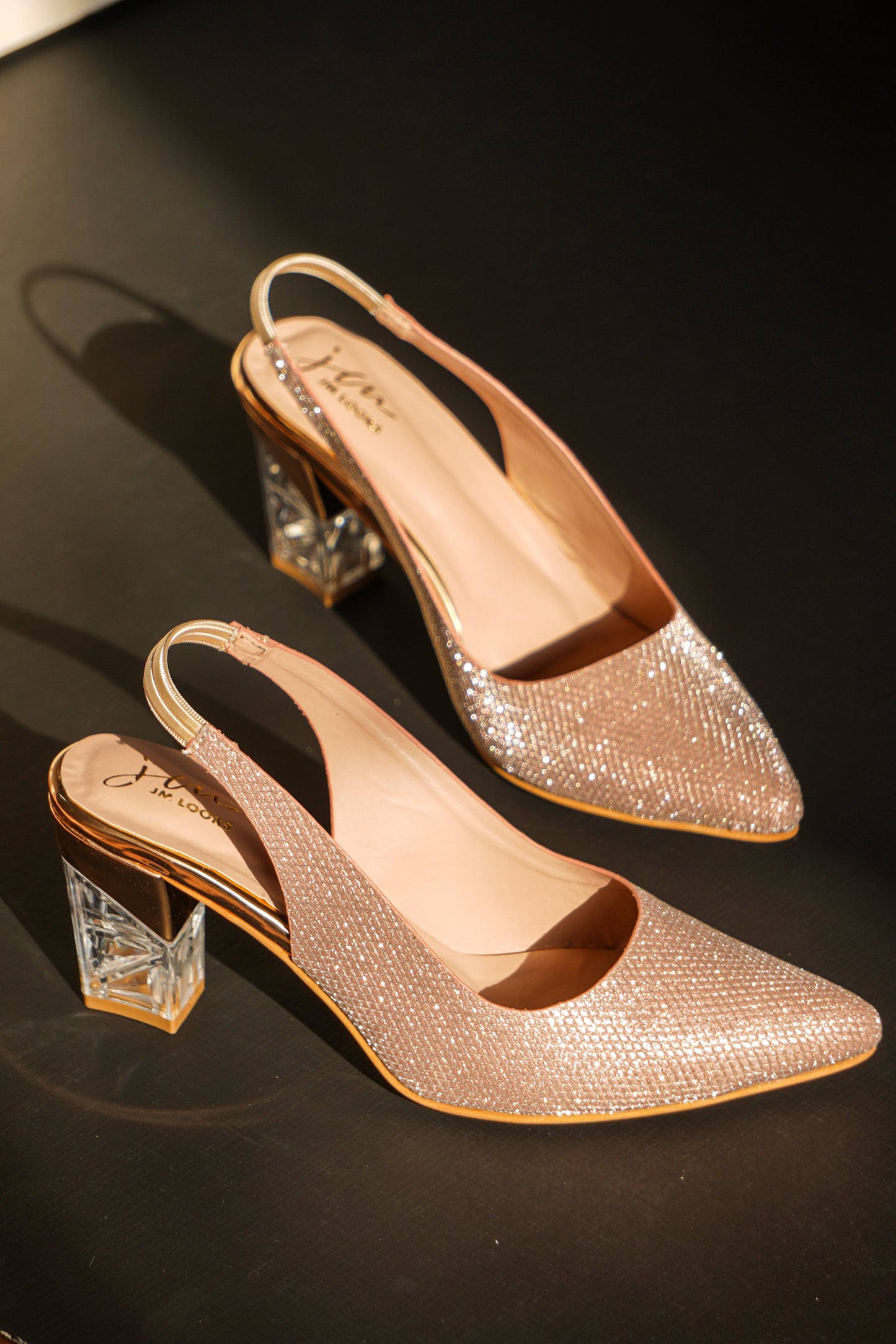 Embellished Chunky Heeled Sandals for Women and Girls at JM LOOKS Sultan
