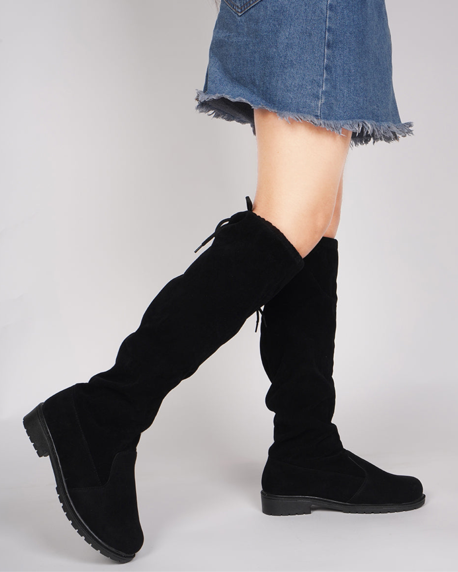 High Top Platform Regular Boots for Women and Girls at JM LOOKS Black