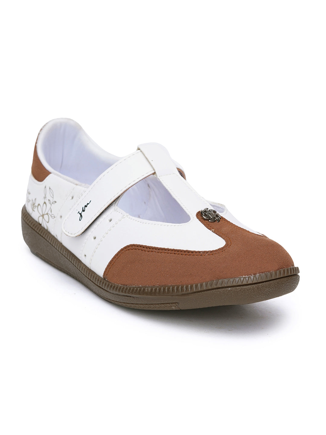 Women T-Strap Embellished ballet Sneaker Shoes