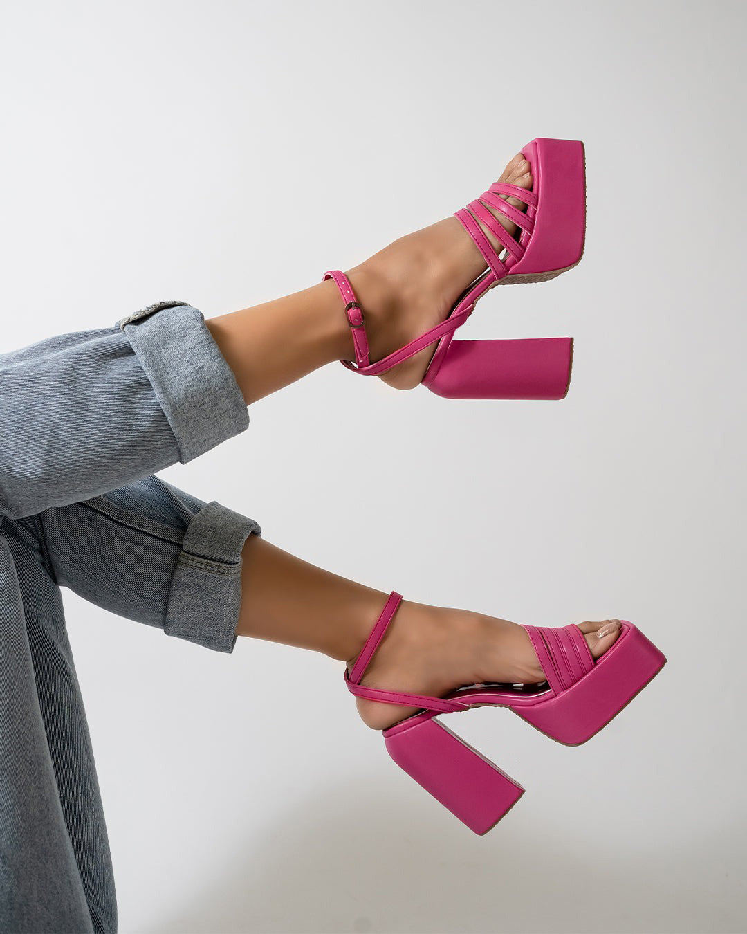 Trendy Fashion Block High Heels Sandals for Women and Girls Rani