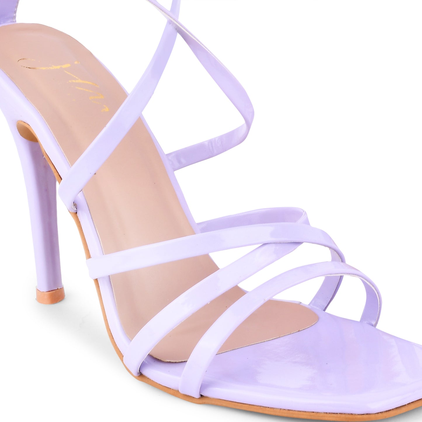 Criss-Cross Stiletto Heeled Sandals for Women and Girls at JM LOOKS Lavender