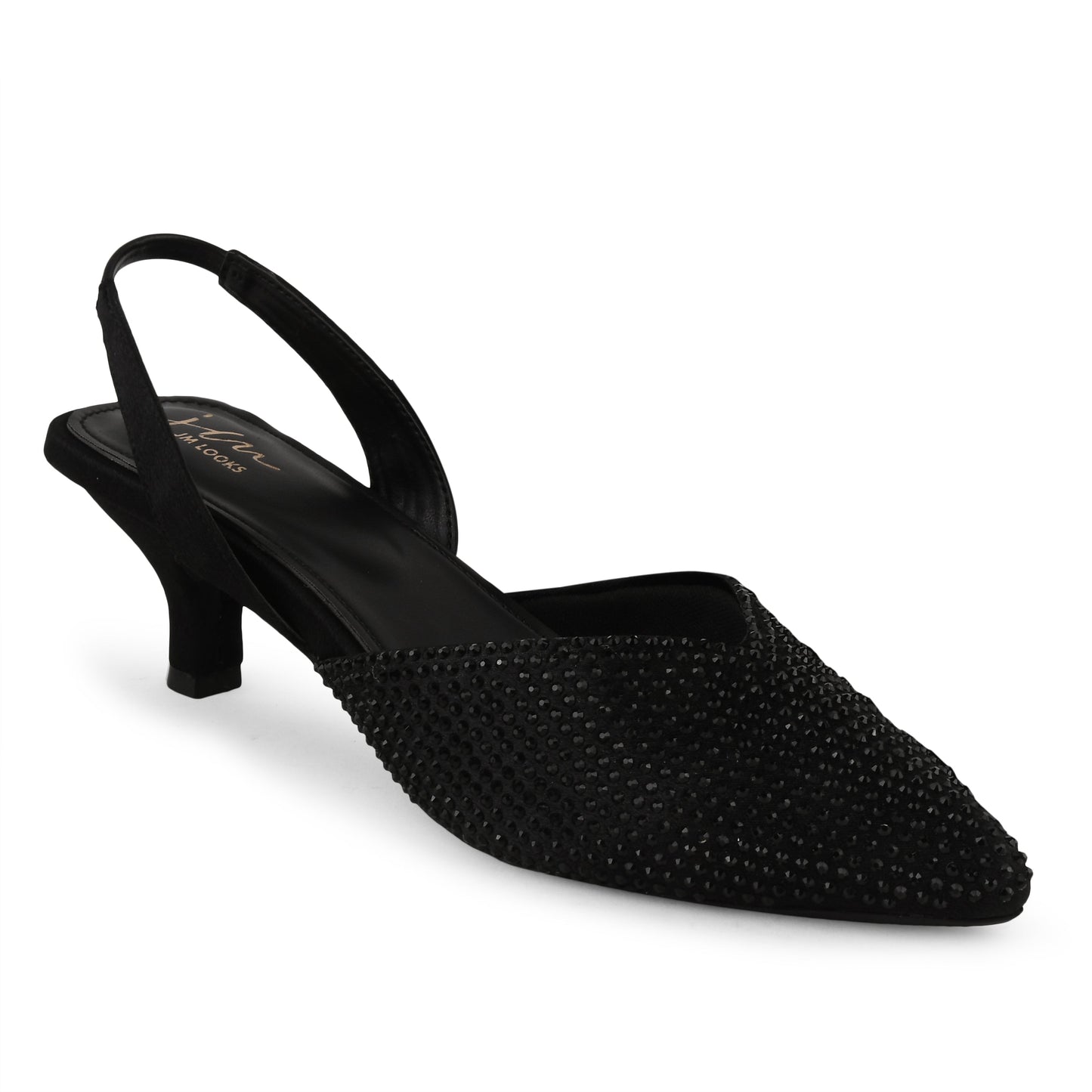 Ethnic Pencil Mules Sandals for Women and Girls at JM LOOKS Black