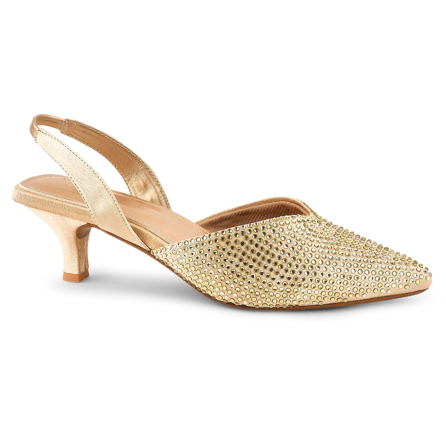 Ethnic Pencil Mules Sandals for Women and Girls at JM LOOKS Golden