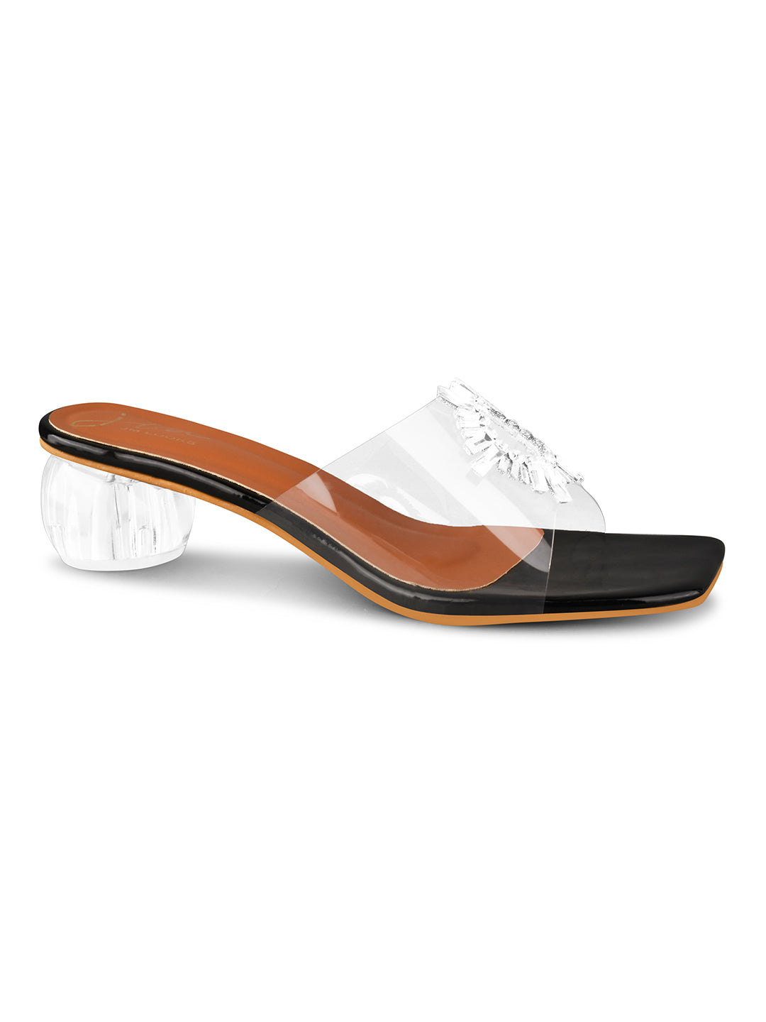 Embellished Block Party Heels for Women and Girls at JM LOOKS Black