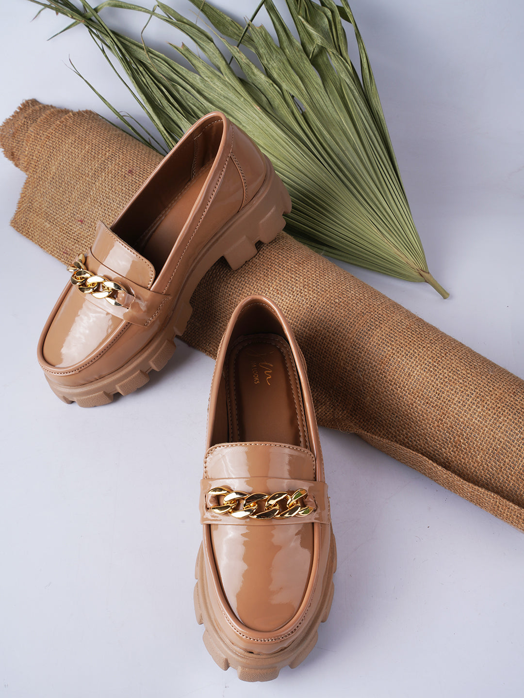 Buy Online Closed Back Platform Pumps Sandals for Women and Girls at JM LOOKS Beige