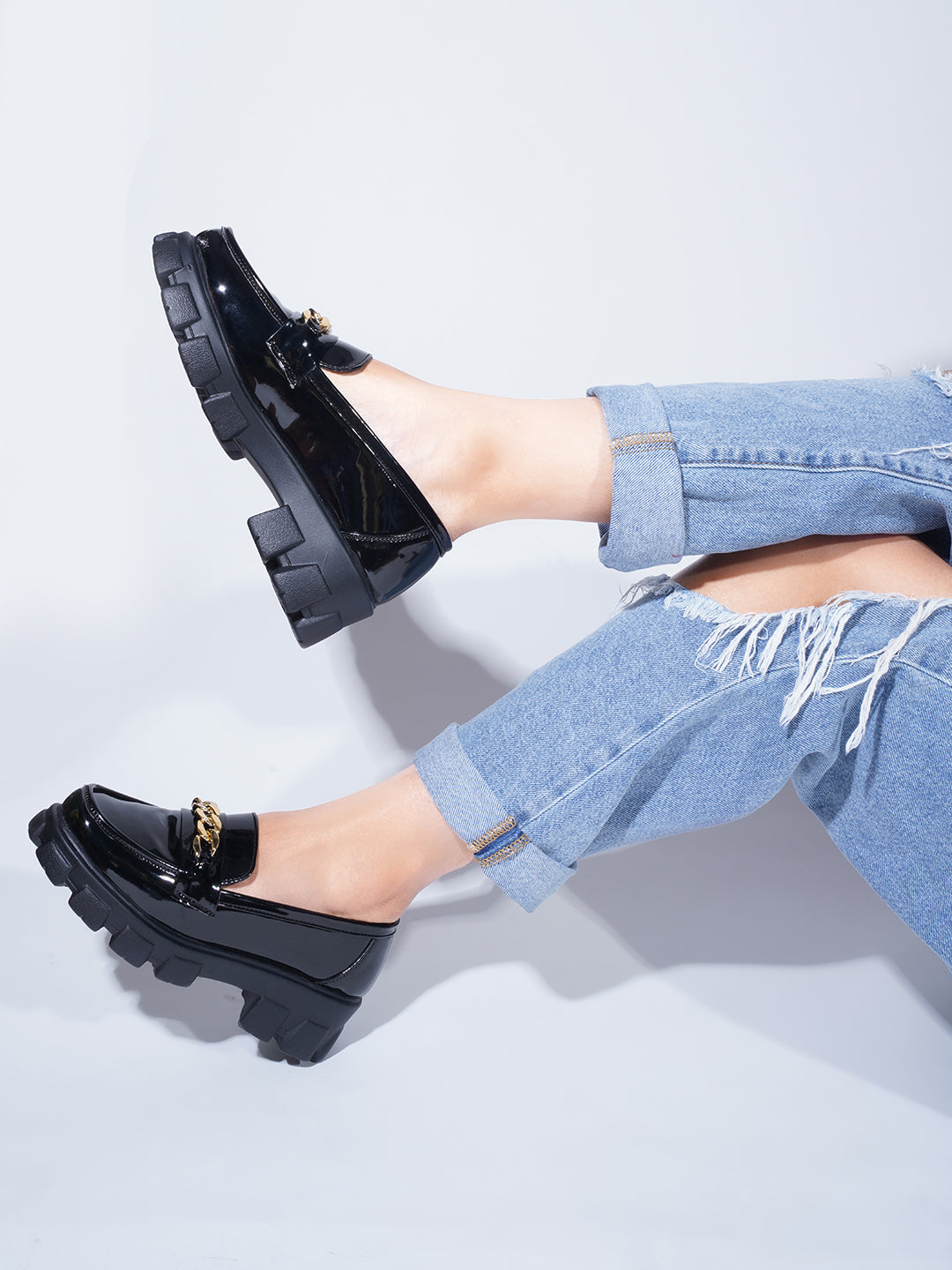 Buy Online Closed Back Platform Pumps Sandals for Women and Girls at JM LOOKS Black