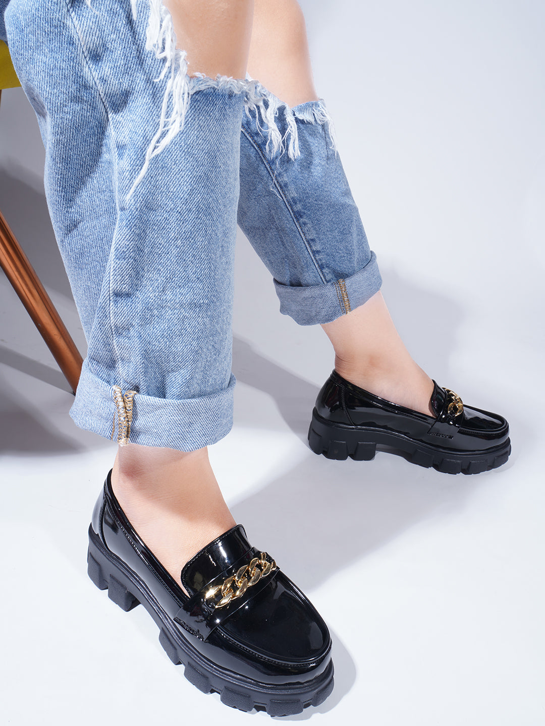 Buy Online Closed Back Platform Pumps Sandals for Women and Girls at JM LOOKS Black