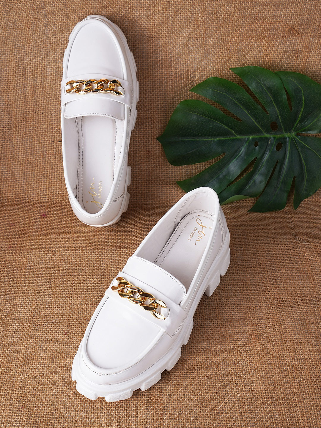 Buy Online Closed Back Platform Pumps Sandals for Women and Girls at JM LOOKS White