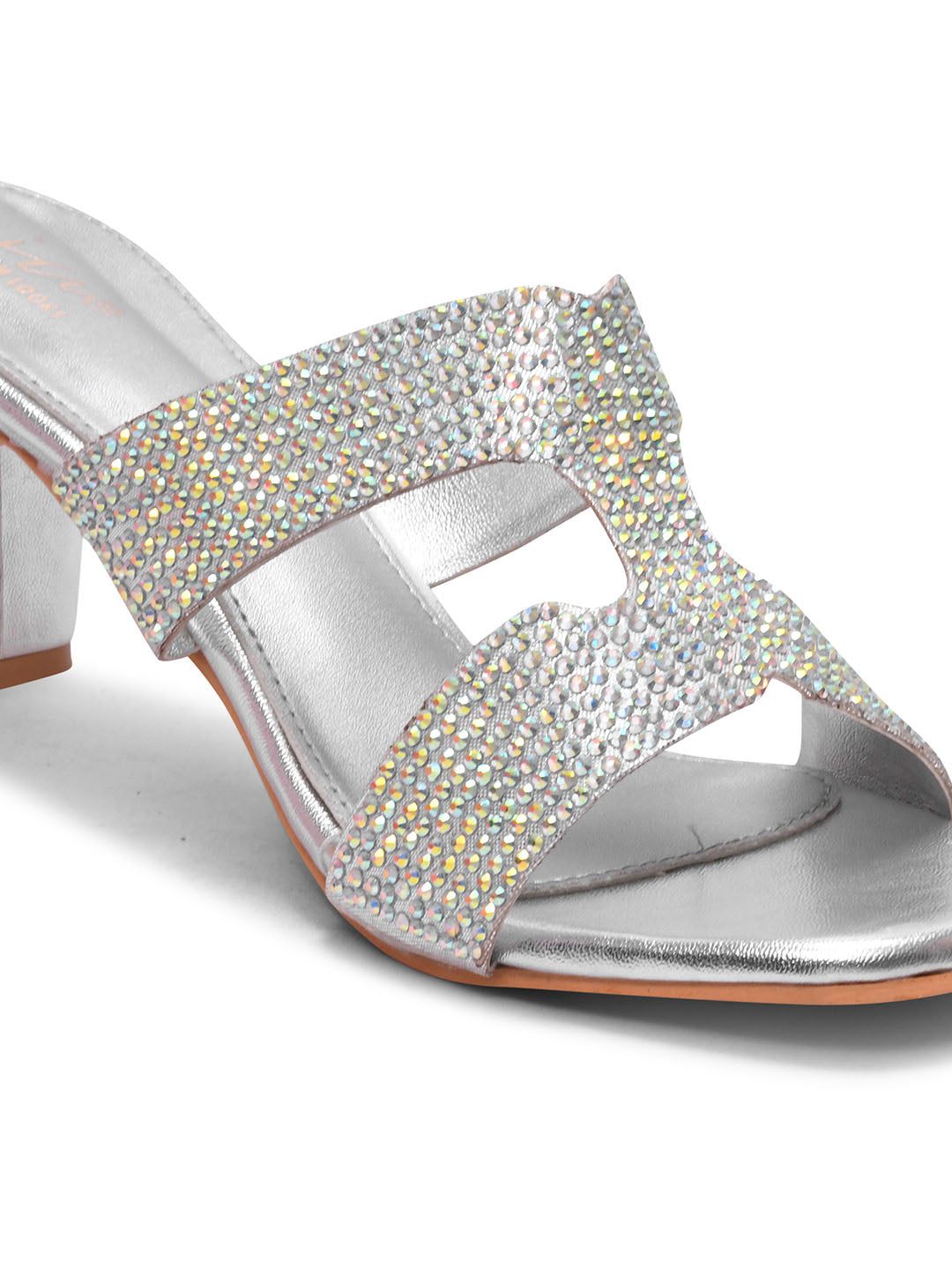 Jm Looks Embellished Block Heels Dazzling Glamour – JM LOOKS