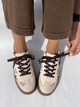 Suede Cute Teddy Sneakers in Cream / 36