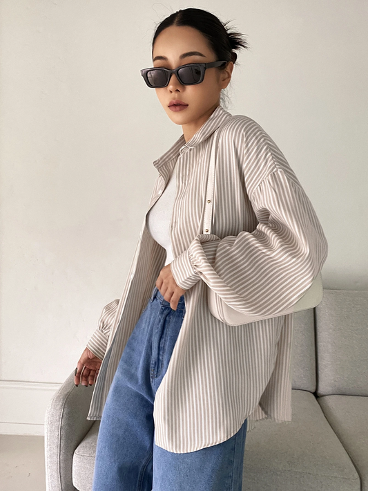 Striped Drop Shoulder Shirt