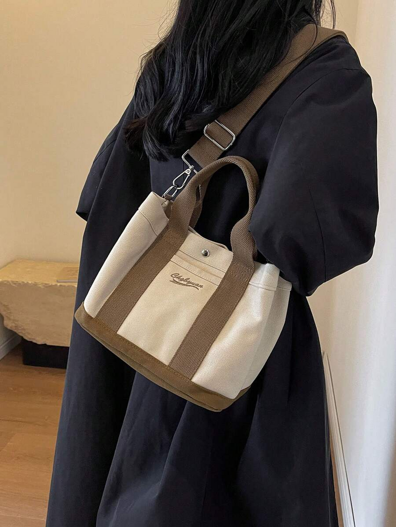Canvas Crossbody Utility Tote