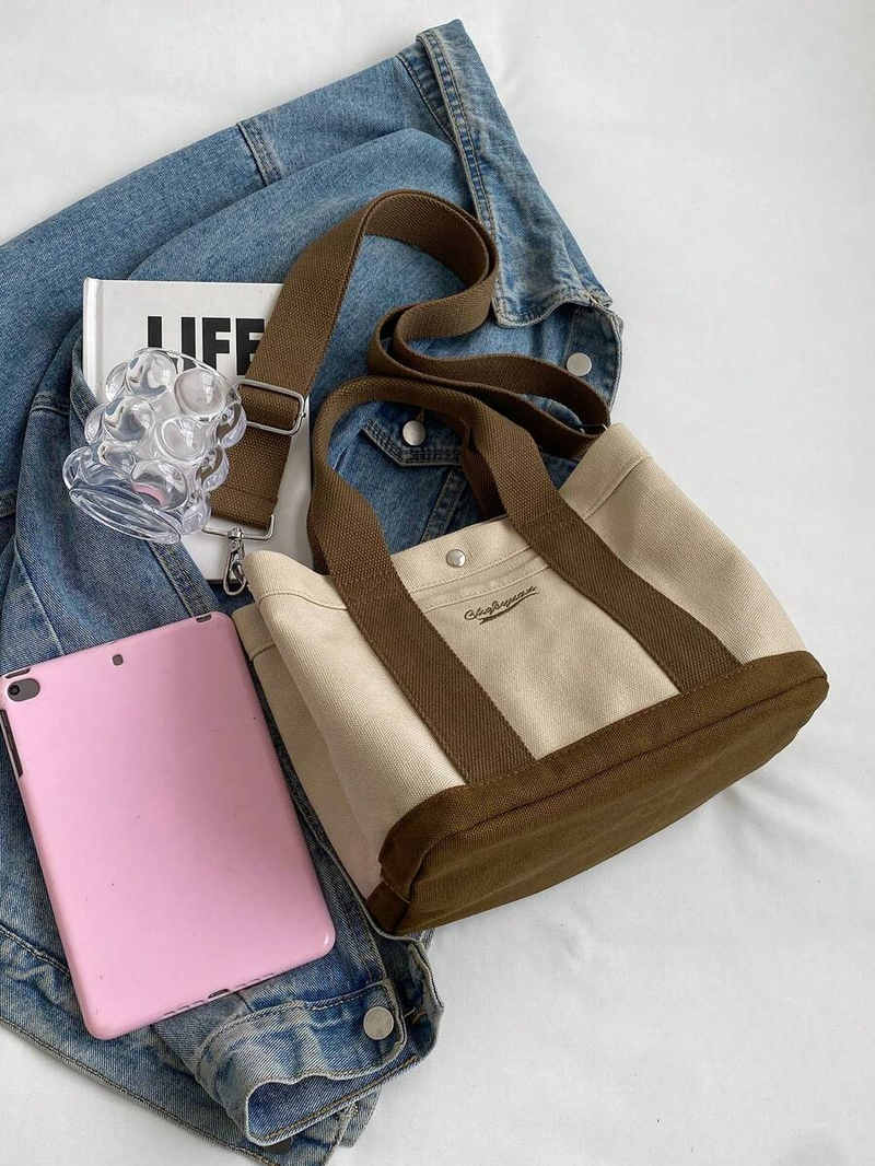 Canvas Crossbody Utility Tote