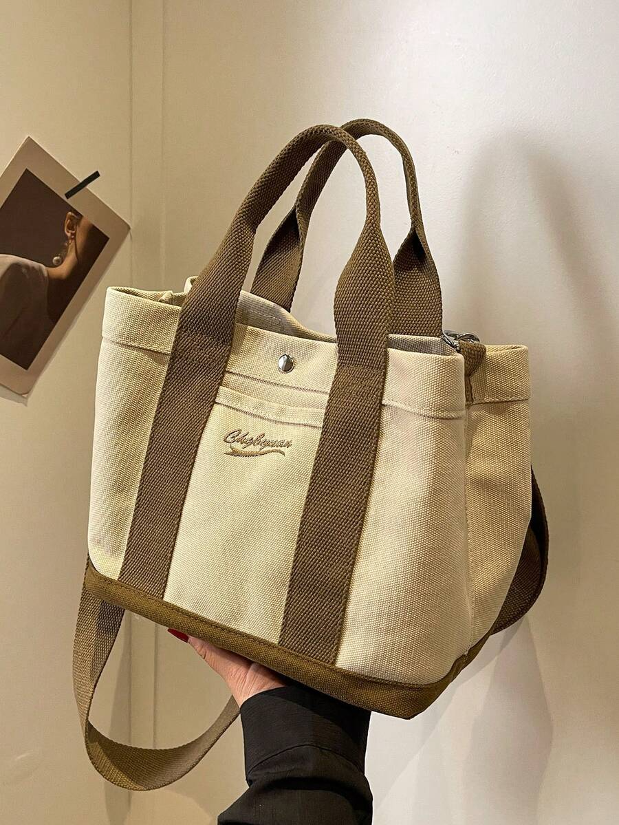 Canvas Crossbody Utility Tote