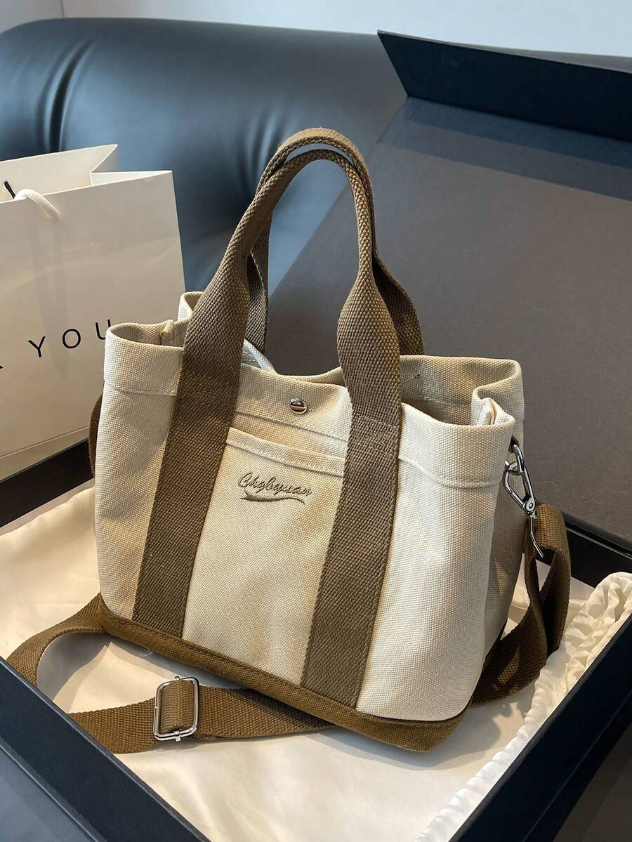 Canvas Crossbody Utility Tote