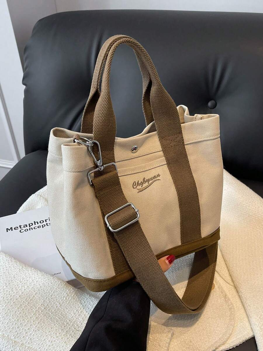 Canvas Crossbody Utility Tote