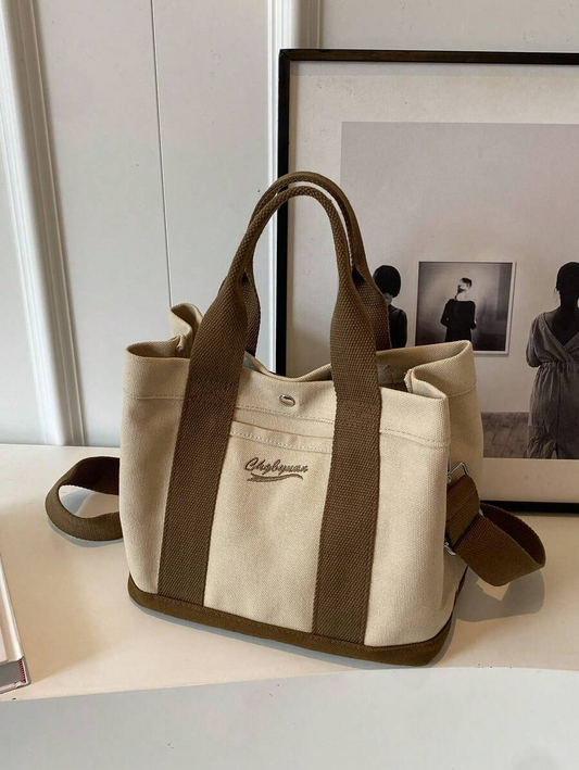 Canvas Crossbody Utility Tote