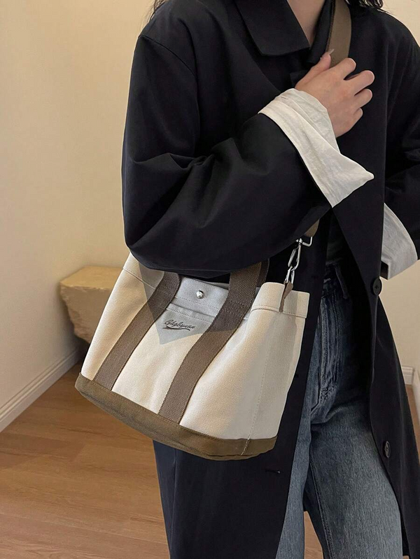 Canvas Crossbody Utility Tote