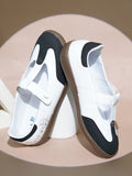 Women T-Strap Embellished ballet Sneaker Shoes - Black / 36